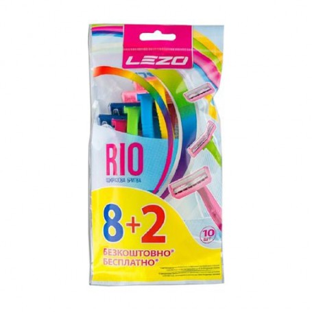 Одноразовые бритвы LEZO Rio, женские, 10 шт