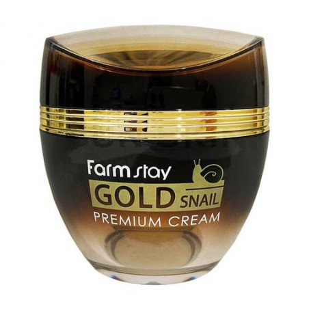 Крем для лица Farm Stay Gold Snail Premium Cream с золотом и муцином улитки, 50 мл