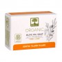 Натуральное оливковое мыло для лица и тела BIOselect Pure Olive Oil Soap для антивозрастного ухода, с миррой и медом, 80 г