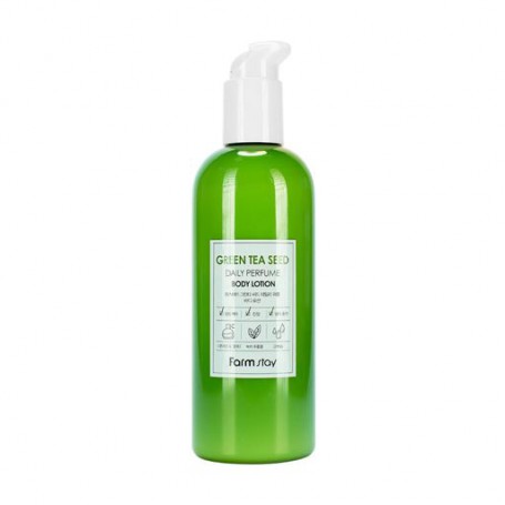 Парфюмированный лосьон для тела FarmStay Dairy Perfume Body Lotion Green Tea Seed с семенами зеленого чая, 330 мл
