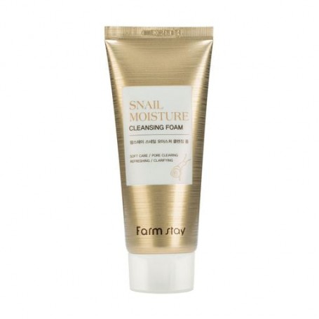 Увлажняющая пенка для умывания FarmStay Snail Moisture Cleansing Foam с муцином улитки, 100 мл