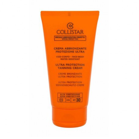 Крем для загара Collistar Ultra Protection Tanning Cream face and body SPF 30, 150 мл