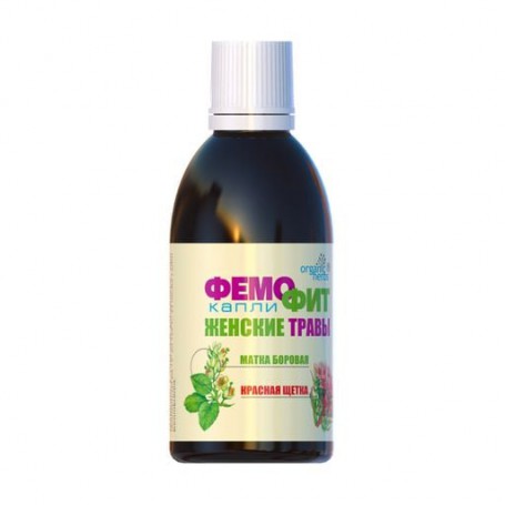 Пищевая добавка капли ФітоБіоТехнології Organic Herbs ФемоФит Женские травы, матка боровая и красная щетка, 50 мл