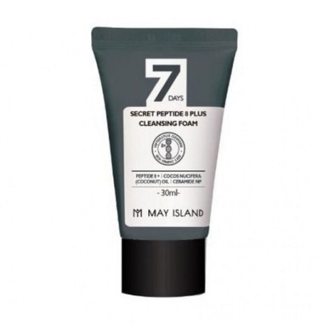 Пенка для умывания May Island 7 Days Secret Peptide 8 Plus Cleansing Foam, 30 мл (миниатюра)