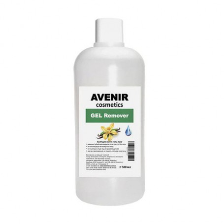 Жидкость для снятия гель-лака Avenir Cosmetics Gel Remover Vanila icе, 500 мл
