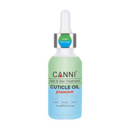 Двухфазное масло для кутикул Canni Алоэ-Авокадо, 15 мл