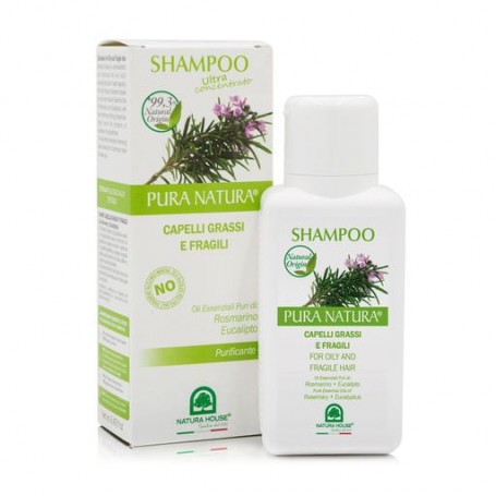 Шампунь для волос Natura House Pura Natura с розмарином и эвкалиптом, 250 мл