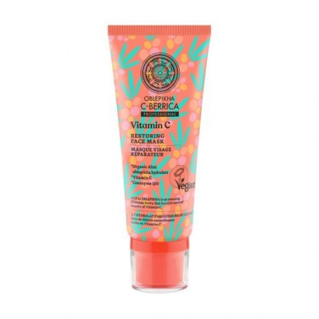 Восстанавливающая маска для лица Natura Siberica Oblepikha C-Berrica Vitamin C Ultra Repair S.O.S Mask, 100 мл