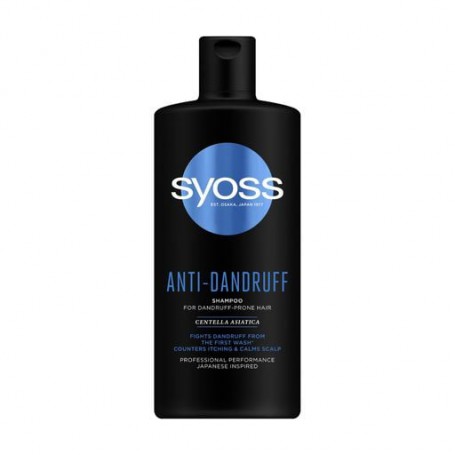 Шампунь для волос склонных к перхоти Syoss Anti-Dandruff Shampoo Centella Asiatica с центеллой азиатской, 440 мл