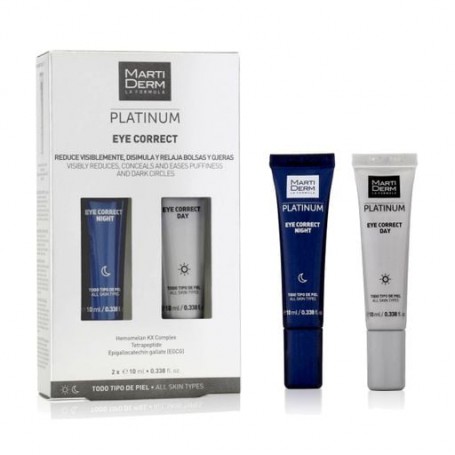 Средство для контура глаз MartiDerm Platinum Eye Correct день и ночь, 2*10 мл
