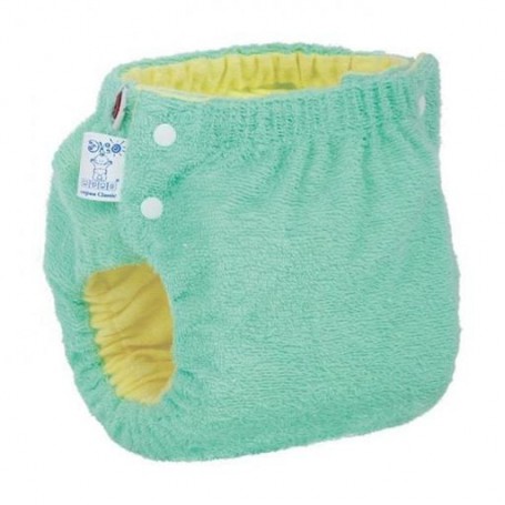 Подгузник трикотажный Эко Пупс Easy Size Classic с вкладышем Abso Maxi, зеленый, размер 7-13 (72-80)