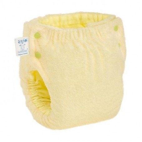 Подгузник трикотажный Еко Пупс Easy Size Classic с вкладышем Abso Maxi, желтый, размер 4, 7-13 кг (72-80)