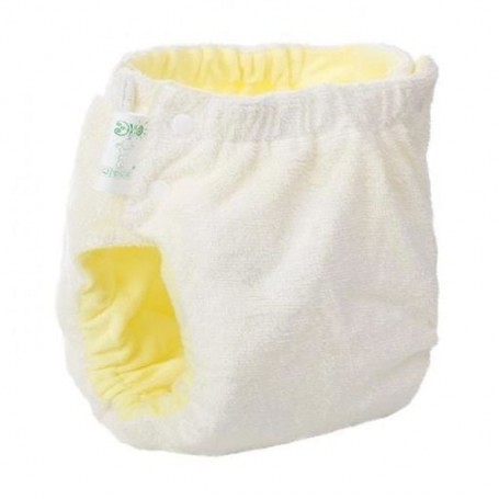 Подгузник трикотажный Еко Пупс Easy Size Classic с вкладышем Abso Maxi, молочный, размер 3, 5-9 кг (50-74)