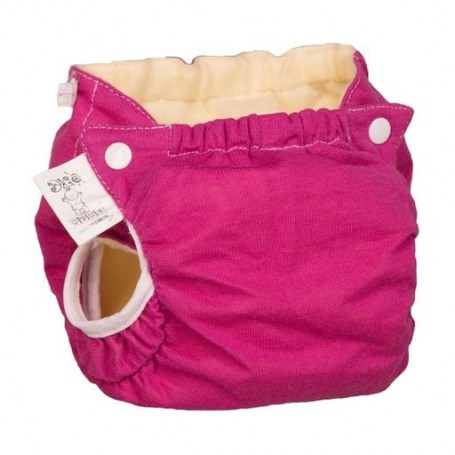 Подгузник трикотажный Еко Пупс Active Premium с вкладышем Abso Maxi, фуксия, размер 1, 3-6 кг (3-7)