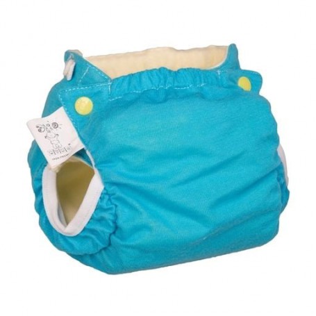 Подгузник трикотажный Еко Пупс Active Premium с вкладышем Abso Maxi, бирюзовый, размер 1, 3-6 кг (3-7)