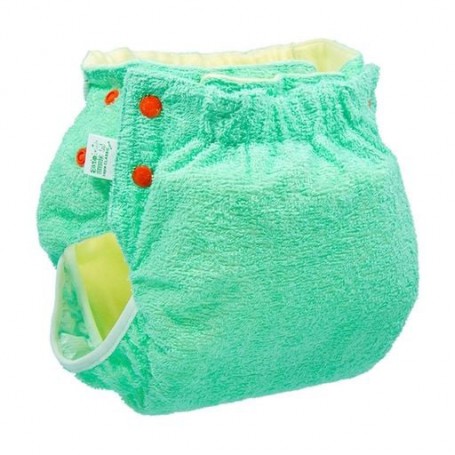 Подгузник трикотажный Еко Пупс Active Classic с вкладышем Abso Maxi, зеленый, размер 4, 12-17 кг (76-87)