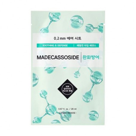 Тканевая маска для лица Etude House 0.2 Therapy Air Mask Madecassoside с экстрактом центеллы азиатской, успокаивающая, 20 мл