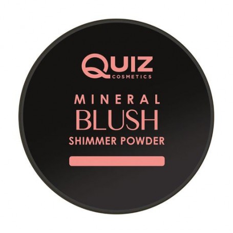 Минеральная пудра-румяна для лица Quiz Cosmetics Mineral Blush Shimmer Powder 01, 5 г