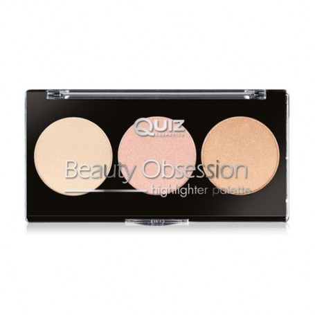 Палетка хайлайтеров для лица Quiz Cosmetics Beauty Obsession Highlighter Palette, 10 г