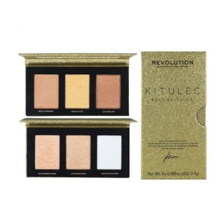 Набор 2-х палеток хайлайтеров для лица Makeup Revolution X Kitulec Glow Kitulca, 15 г