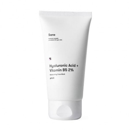Маска для лица Sane Hyaluronic Acid + Vitamin B5 Moisturizing Face Mask, 75 мл