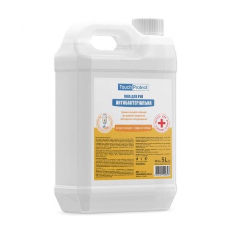 Антибактериальная пена для рук Touch Protect с экстрактом календулы и эфирным маслом тимьяна, 5 л