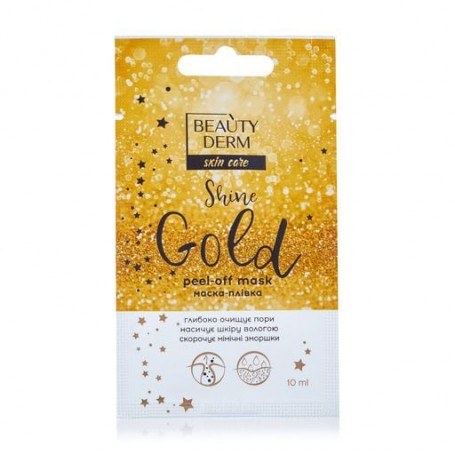 Маска-пленка для лица Beauty Derm Gold Shine, 10 мл