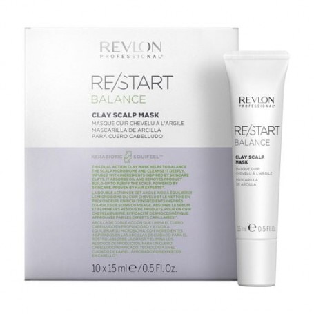 Регулирующая глиняная маска для кожи головы Revlon Professional Restart Balance Clay Scalp Mask, 10*15 мл