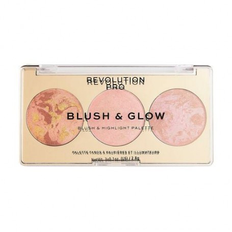 Палетка для макияжа лица Revolution Pro Blush & Glow Palette Peach Glow, 2.8 г