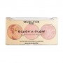 Палетка для макияжа лица Revolution Pro Blush & Glow Palette Peach Glow, 2.8 г