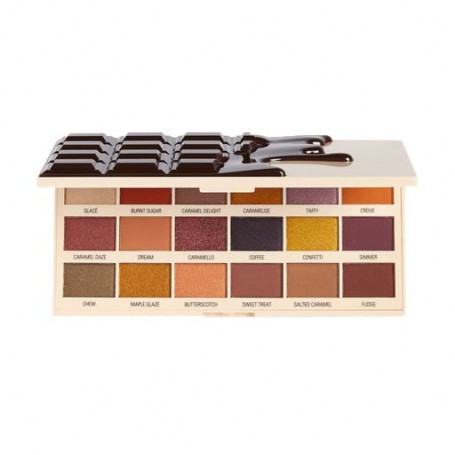 Палетка теней для век I Heart Revolution Caramel Nudes Chocolate Shadow Palette, 18 г