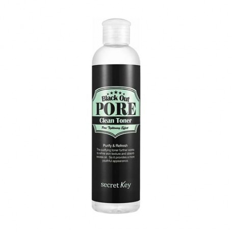 Тонер для лица Secret Key Black Out Pore Clean Toner с древесным углем, для очищения пор, 250 мл