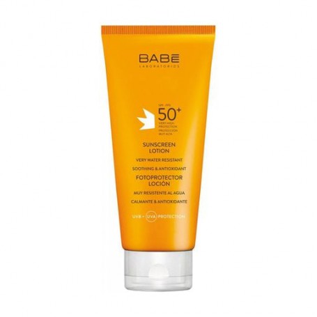 Солнцезащитный лосьон для тела и лица BABE Laboratorios Sunscreen Lotion SPF 50+ водостойкий, 200 мл
