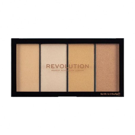 Палетка хайлайтеров Makeup Revolution Reloaded Lustre Lights Warm, 20 г
