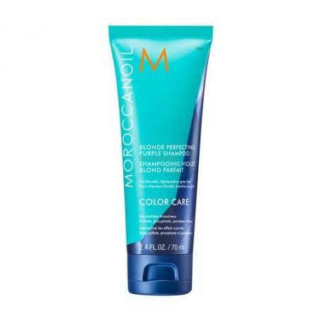 Тонирующий шампунь для волос с фиолетовым пигментом Moroccanoil Blonde Perfecting Purple Shampoo, 70 мл