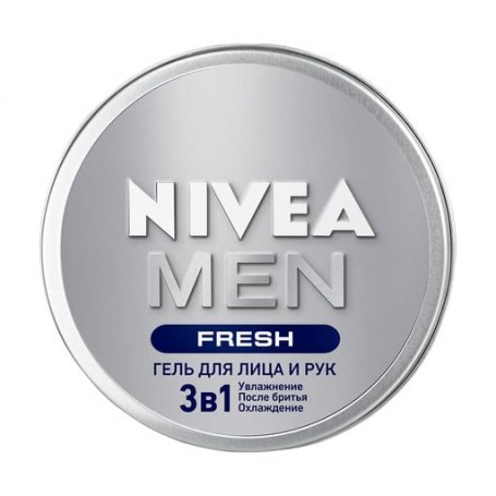 Гель для лица и рук 3 в 1 Nivea Men Fresh мужской, 75 мл
