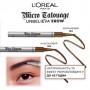 Фломастер для бровей L'Oreal Paris Micro Tatouage Unbelieva Brow с эффектом микроблейдинга, 104 Chatain, 1 г