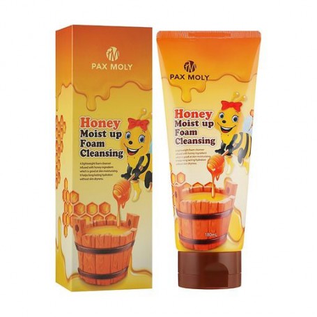Пенка для лица Pax Moly Honey Moist Up Foam Cleansing с экстрактом меда, 180 мл