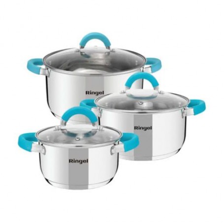 Набор кастрюль Ringel Promo (кастрюля 1.8 л, кастрюля 2.5 л, кастрюля 3.4 л) (RG-6000/1-P)