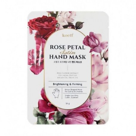 Укрепляющая маска-перчатки для рук Koelf Rose Petal Satin Hand Mask, 16 г