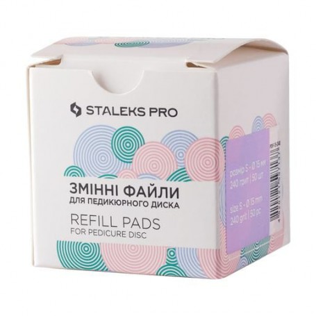 Сменные файлы для педикюрного диска Staleks Pro Pododisk S, 240 грит, 50 шт (PDF-15-240)
