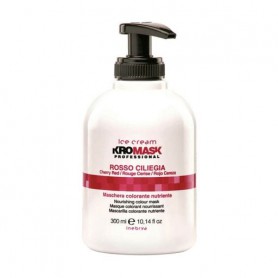Питательная тонирующая маска для волос Inebrya Ice Cream Kromask Professional Cherry Red Вишнево-красная, 300 мл