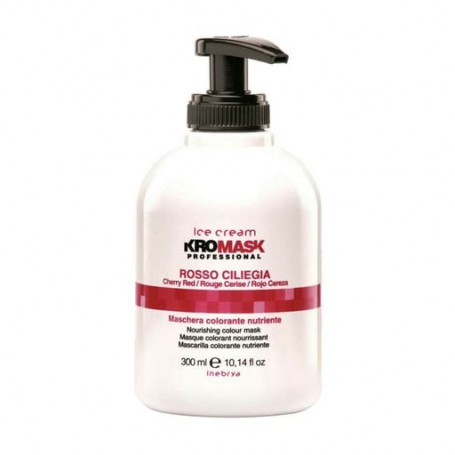 Питательная тонирующая маска для волос Inebrya Ice Cream Kromask Professional Cherry Red Вишнево-красная, 300 мл
