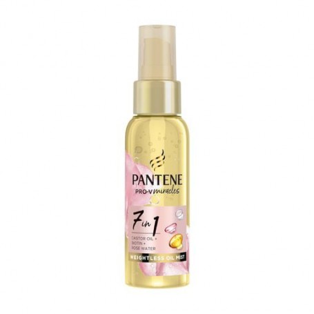 Спрей для волос Pantene Pro-V Miracles 7 в 1 с касторовым маслом, биотином и розовой водой, 100 мл