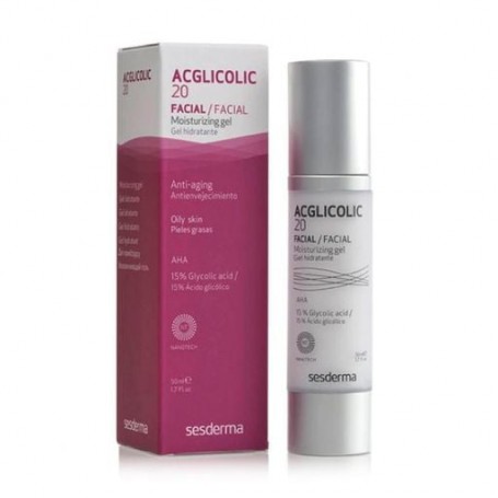 Увлажняющий гель для лица Sesderma Acglicolic 20 Moisturizing Gel для жирной кожи, 50 мл