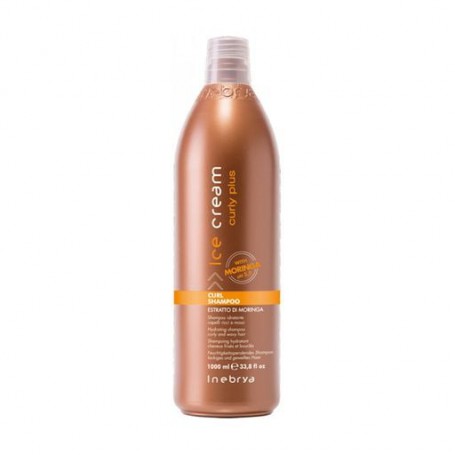 Увлажняющий шампунь Inebrya Ice Cream Curlу Plus Curl Shampoo для вьющихся и химически завитых волос, 1 л
