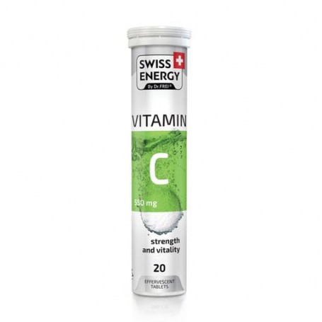 Пищевая добавка витамины шипучие Swiss Energy Vitamin С 550 мг, 20 шт