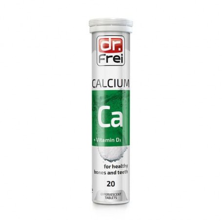 Пищевая добавка витамины шипучие Dr. Frei Calcium+D3, 20 шт