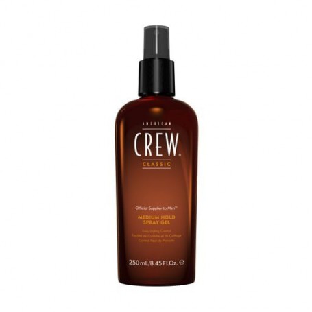 Мужской спрей-гель для волос American Crew  Medium Hold Spray Gel средней степени фиксации, 250 мл