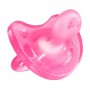 Пустышка силиконовая Chicco Physio Soft 0-6 мес розовая, 1 шт (02711.11)